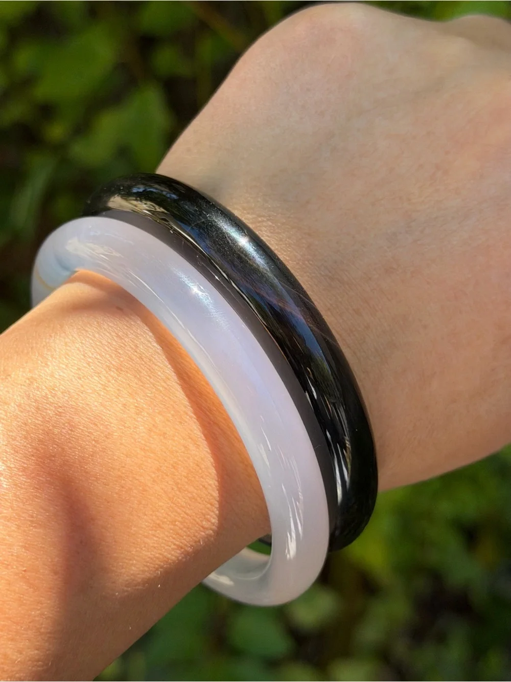 60mm inner diameter black onyx bangle 1826